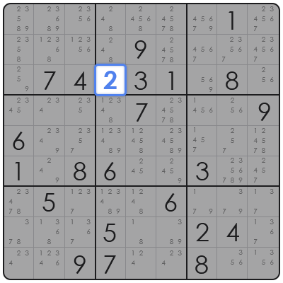 cross hatching in sudoku